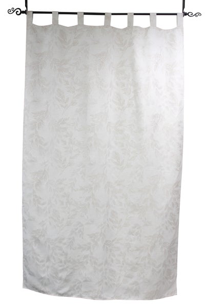FRANK FLECHTWAREN | Vorhang Blätterglanz, POLYESTER, LEINEN, 140 x 240 cm
