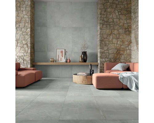 Wand- und Bodenfliese Paint grey 60x120cm rektifiziert