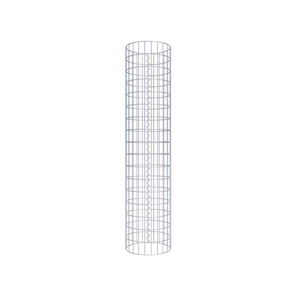 Gabionensäule Durchmesser 37 cm, MW 5 x 10 cm rund - Höhe: 1,70 m