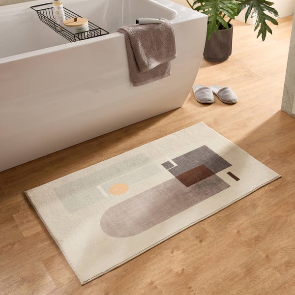 Farbenfrohe weiche Badematte Ariella Bunt 50x60 cm