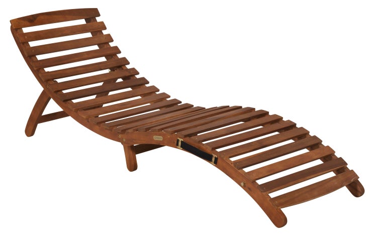 Holzliege für den Außenbereich