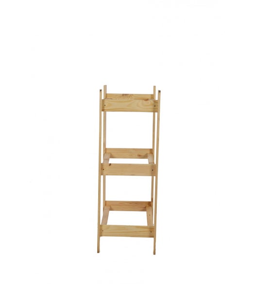 PROREGAL Getränkekistenregal Pinepeak HxBxT 107,4 x 70 x 38,8 cm Für 3 Kisten Kiefernholz Natur