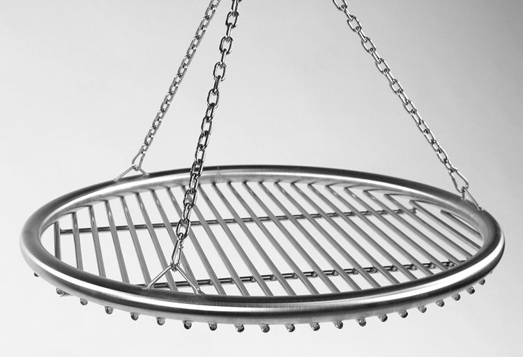Libatherm hoher Schwenkgrill 70 cm Stahl und Edelstahl Grillgalgen und Feuerschale