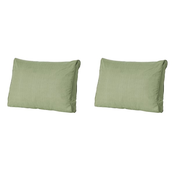 Lounge Rückenkissen Basic grün - ca. 43x73 cm - 2er-Set
