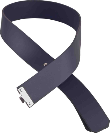 JOB Koppel KALLE aus Leder schwarz 80cm