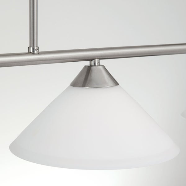 Hängeleuchte Grado Teleskoprohr 125 x 22 cm Satin 6 x E14