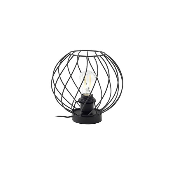 Lindby Tischlampe Danika (Modern) in Schwarz aus Metall (1 flammig, E27) - Tischleuchte Schreibtischlampe Nachttischlampe Wohnzimmerleuchte