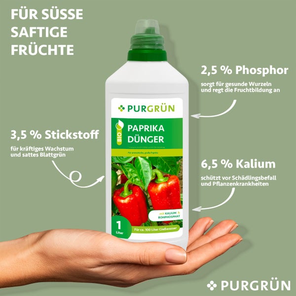Purgrün Bio-Paprika-Dünger 1 Liter