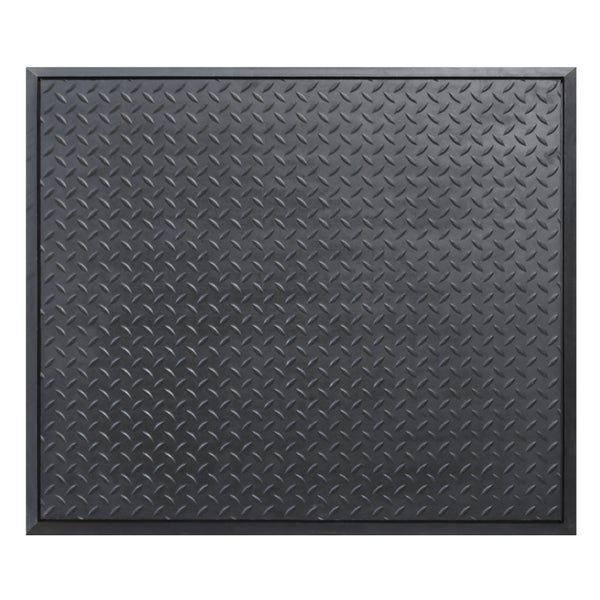 PROREGAL Anti-Ermüdungsmatte mit Diamant-Profil | BxL 80x70cm | Stärke 1,2cm | Schwarz