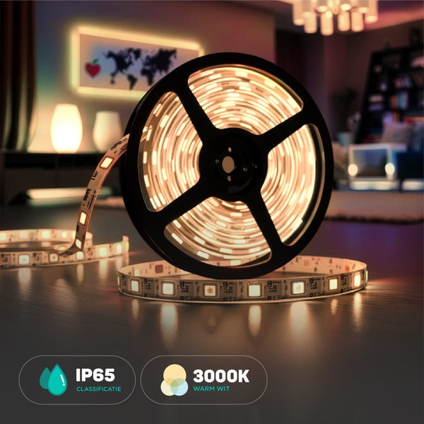 LED-Streifen auf Rolle mit warmweissem Licht