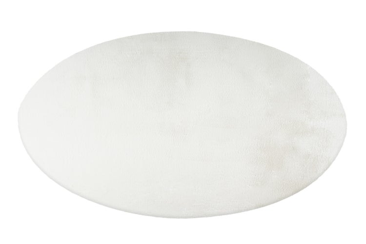 Ovaler Teppich mit weichem Flor für den Wohnbereich