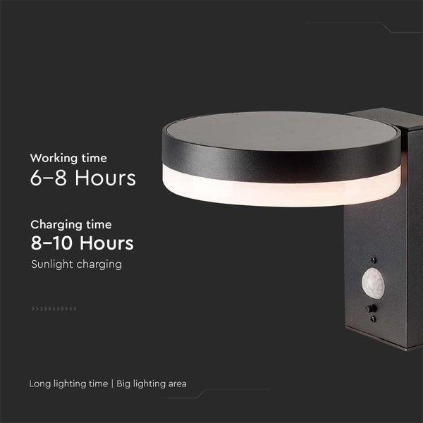 Solarleuchte mit Bewegungsmelder für den Außenbereich