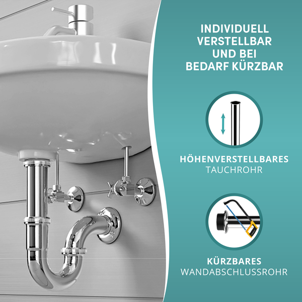 Engelbach® Universal Tauchrohr für Siphon 1 1/4 x 200mm x 32mm
