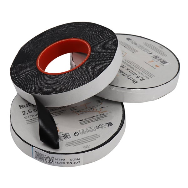 Butylband 2,5 cm x 10 m, Rolle