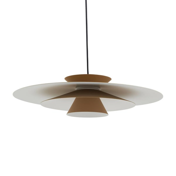 Lucande LED Livie dimmbar (Modern) in Creme (1 flammig, ) Wohnzimmerleuchte