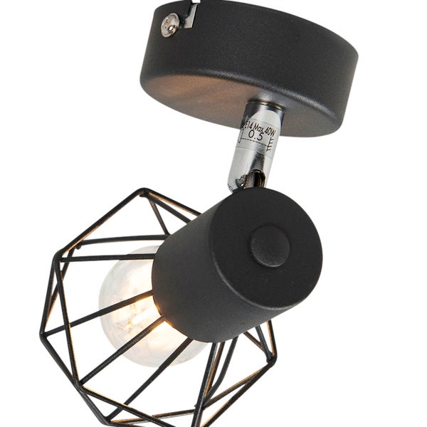 Deckenleuchte mit geometrischem Lampenschirm und einem Leuchtmittel