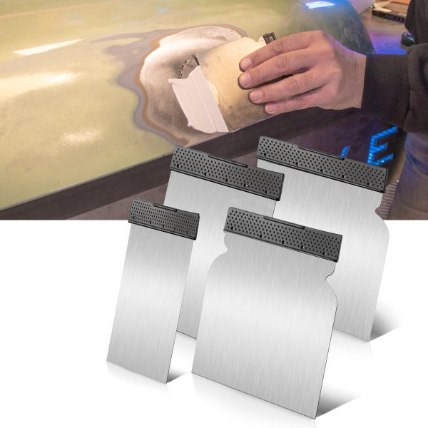 STAHLWERK Spachtelset 12-teilig 50, 80, 100, 120 mm, mit elastischer Klinge