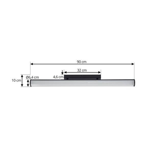 Lindby LED Wandleuchte, Wandlampe Innen Kirka (Modern) in Schwarz aus Metall (1 flammig ) - Wandstrahler Wandbeleuchtung Schlafzimmer / Wohnzimmer Badezimmerleuchte