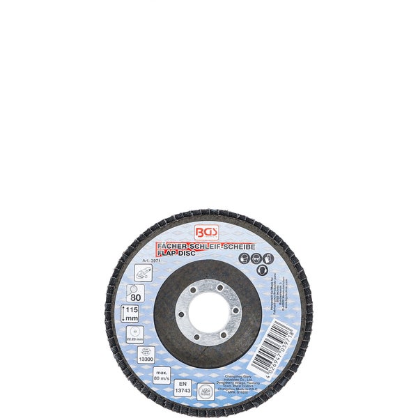 BGS Fächer-Schleif-Scheibe Ø 115 mm K 80 - 3971