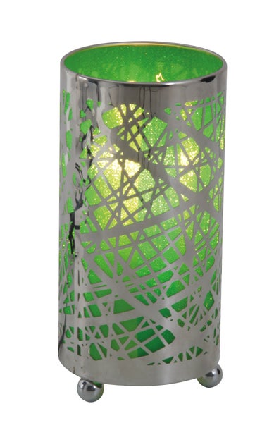 Dekorative Tischleuchte mit geometrischem Muster