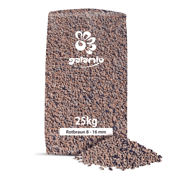 Galamio Lavamulch Rotbraun 8 - 16 mm 25kg x 12 Sack 300kg Palette