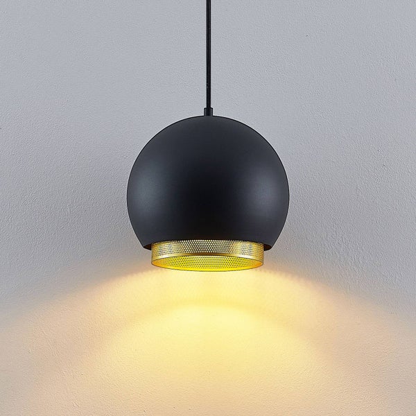 Lucande Pendelleuchte Sivaniel (Design, Modern) in Schwarz aus Metall (1 flammig E27) - Design-Hängeleuchte Esstischlampe Hängelampe Hängeleuchte Wohnzimmerleuchte