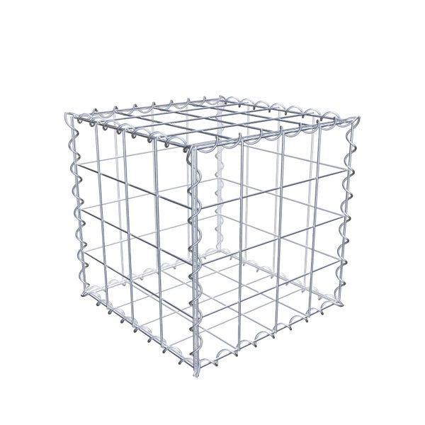 Gabione 40 cm x 40 cm x 40 cm (L x H x T), Maschenweite 10 cm x 10 cm, Spirale