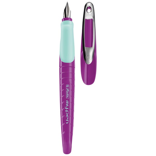 Herlitz Schulfüller my.pen M-Feder lila/minze