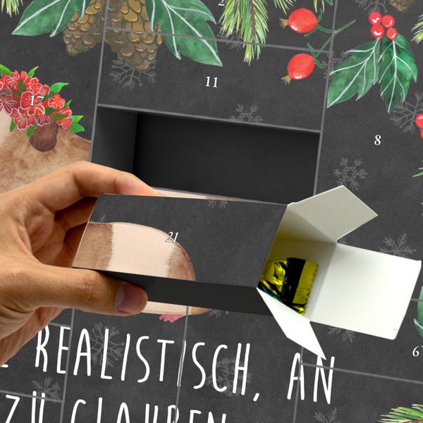 Mr. & Mrs. Panda Befüllbarer Adventskalender Meerschweinchen Weisheit - Schwarz