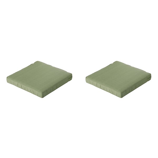 Lounge Sitzkissen Basic grün - Ca. 60x60 cm - 2er-Set