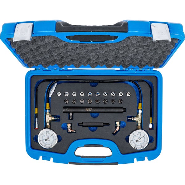 Motor-Druckverlust-Tester Set in blauem Koffer