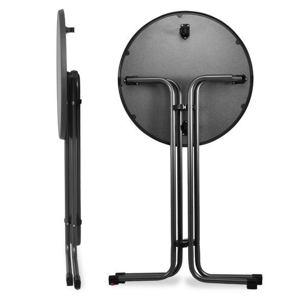 Beautissu Bellini Stehtisch Ø80cm Grau