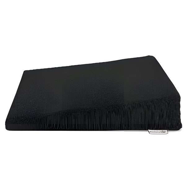 Schwarzes Kissen mit Fransen für den Innenbereich
