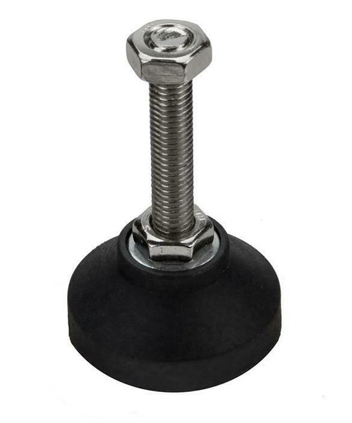 Stellfuß mit Gewindestange und Sechskantmutter für Maschinen und Möbel.