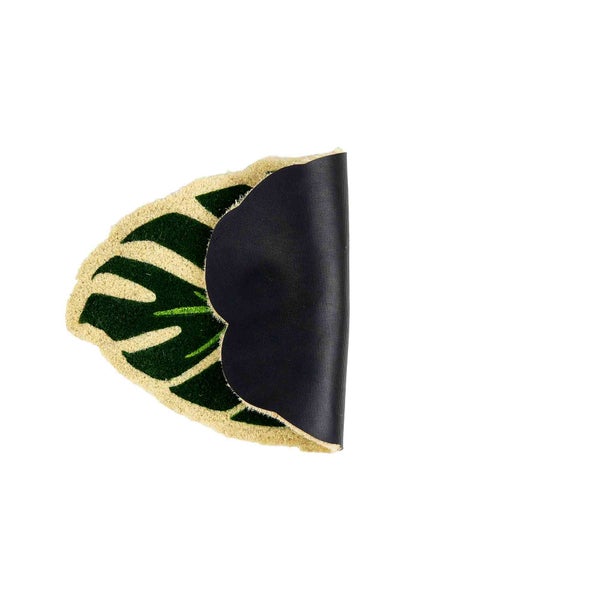 Fußmatte im Monstera Blatt Design mit Gummibeschichtung