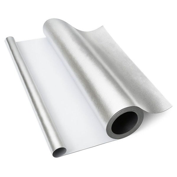 Hammerschlag Reflektionsfolie 10 Meter Rolle – Diamond Lightite Folie für maximale Lichtausbeute, 1,2m Breite