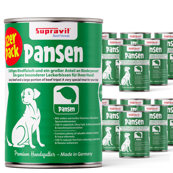 Supravit Best Friends Hundefutter Pansen, 12er Pack