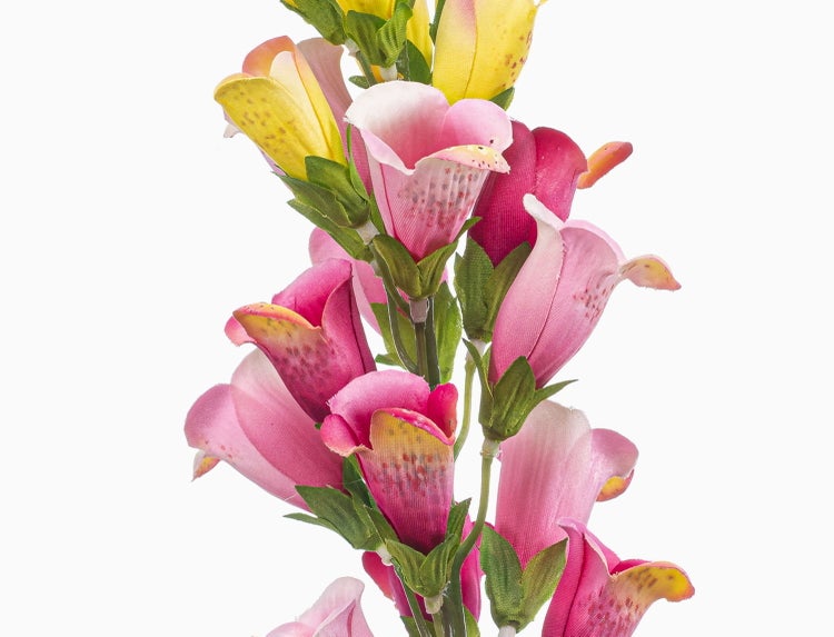 Künstlicher Fingerhut SCHYNRA, gelb-rosa, 95cm - Kunstblume