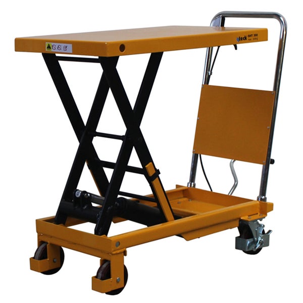 Scherenhubwagen mit Rädern und Handgriff