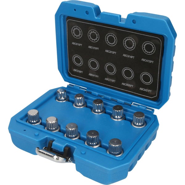 BRILLIANT TOOLS Felgenschloss-Sortiment für VW 10tlg. - BT691310