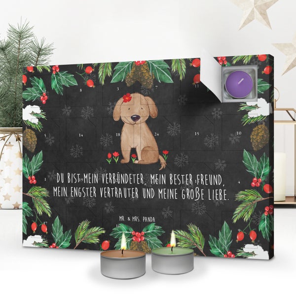 Mr. & Mrs. Panda Duftkerzen Adventskalender Hund Dame - Schwarz