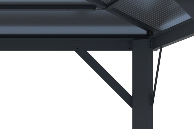 Aluminium Pavillon GRACE 350S350 Anthrazitgrau