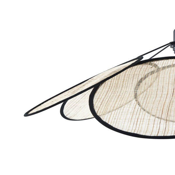 Lindby Pendelleuchte Astraia (Landhaus, Vintage Rustikal) aus Textil (1 flammig E27) - Deckenlampe Esstischlampe Hängelampe Hängeleuchte Wohnzimmerleuchte
