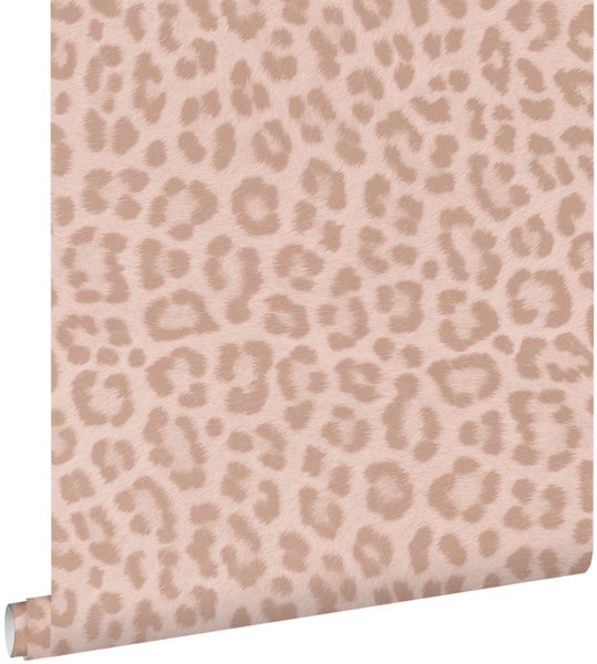 ESTAhome Tapete Leopardenmuster Puderrosa - 0.53 x 10.05 m - 139964
