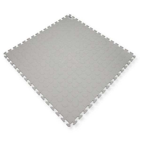 20x Klickfliesen Bodenplatte Kunststoff Balkon Terasse Garage Werkstatt Camping Outdoor Fliesen Bodenbelag grau 50 PP dünn Klicksystem