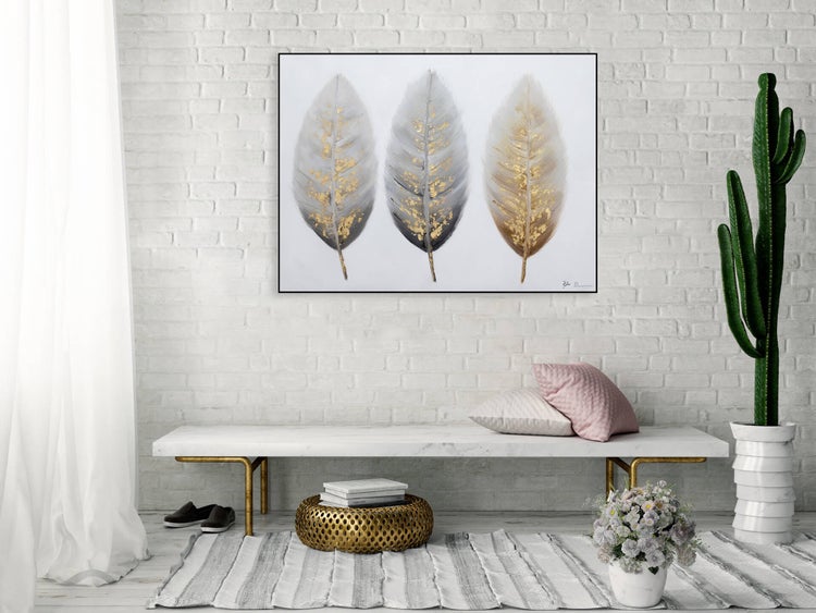 Handgemaltes Gemälde Acrylfarbe 100x75cm Braun
