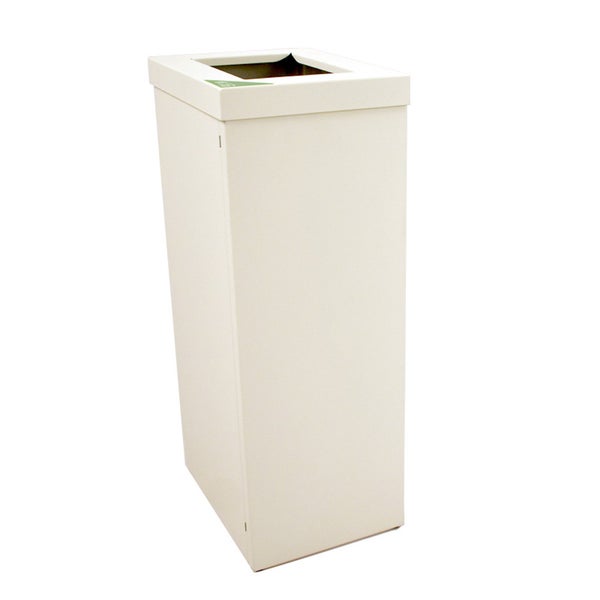PROREGAL Wertstoffsammler Recycloflex 60 Liter HxBxT 70,5 x 26,3 x 34,3 cm AlumInium Weiß