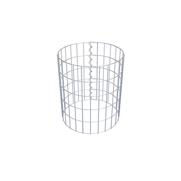 Gabionensäule Durchmesser 42 cm, MW 5 x 10 cm rund - Höhe: 0,50 m