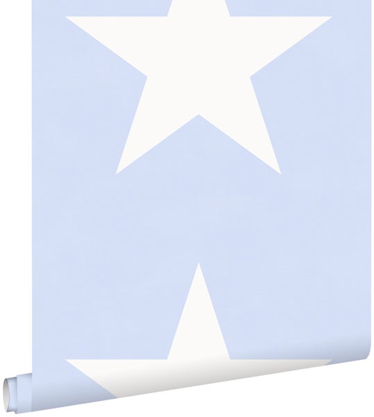 ESTAhome Tapete Sterne Himmelblau - 53 cm x 10,05 m - 136453