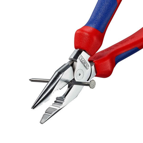 Knipex Flachrundzange mit zwei Nägeln